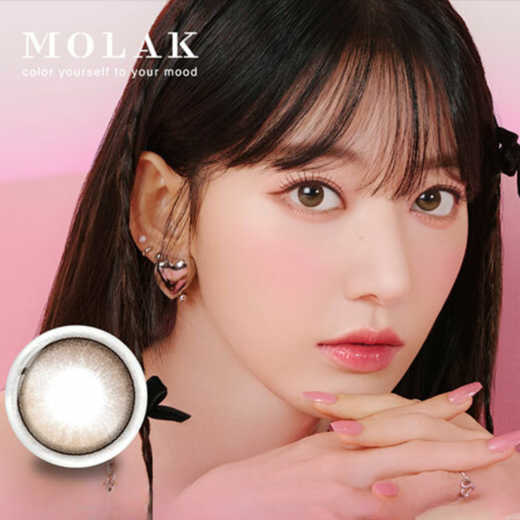 MOLAK 1Month Color Contact Lenses-Dollish Brown 2pcs