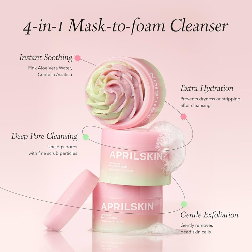 APRILSKIN Pink Aloe Pack Cleanser 120 g