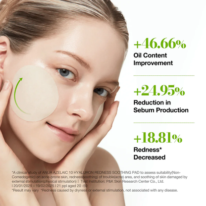 Anua Azelaicacid 10 Hyaluron Redness Soothing Pad 230 ml / 90pads