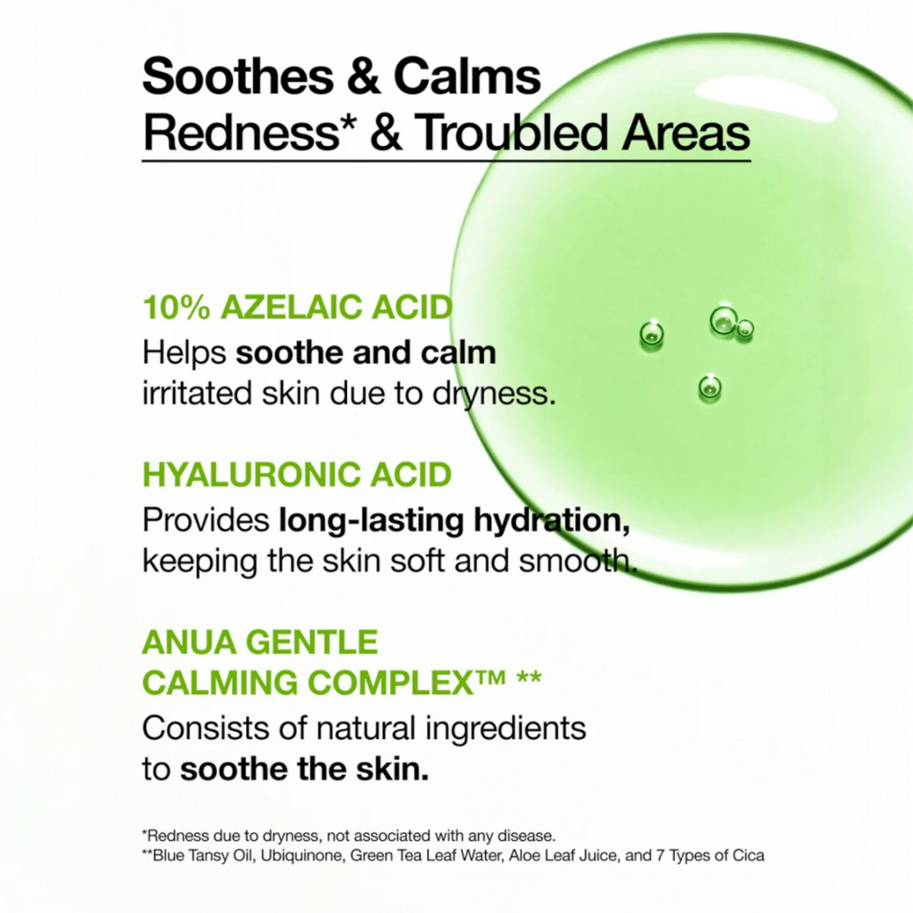 Anua Azelaicacid 10 Hyaluron Redness Soothing Pad 230 ml / 90pads