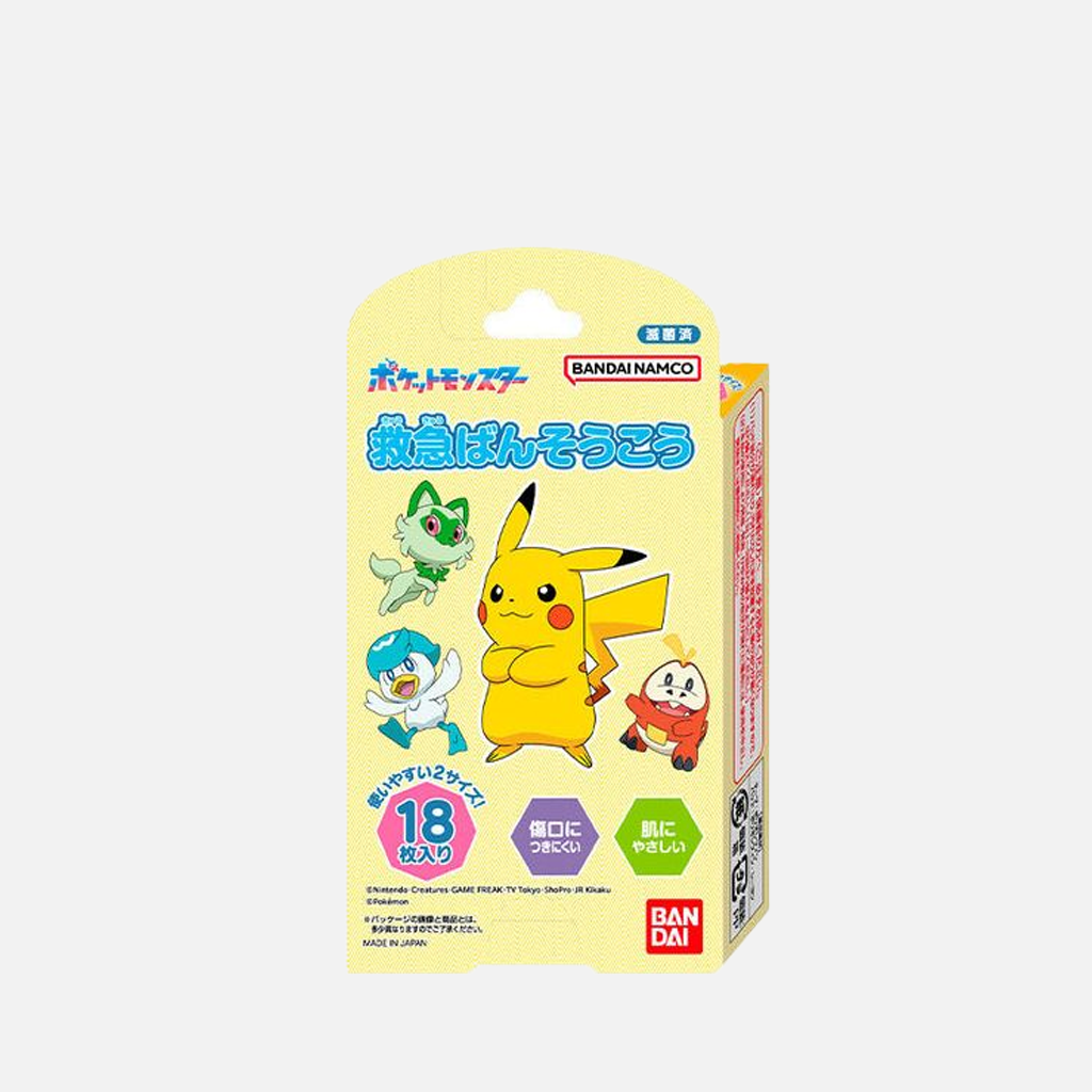 Bandai X POKEMON Pikachu First-Aid Bandage 18 pcs