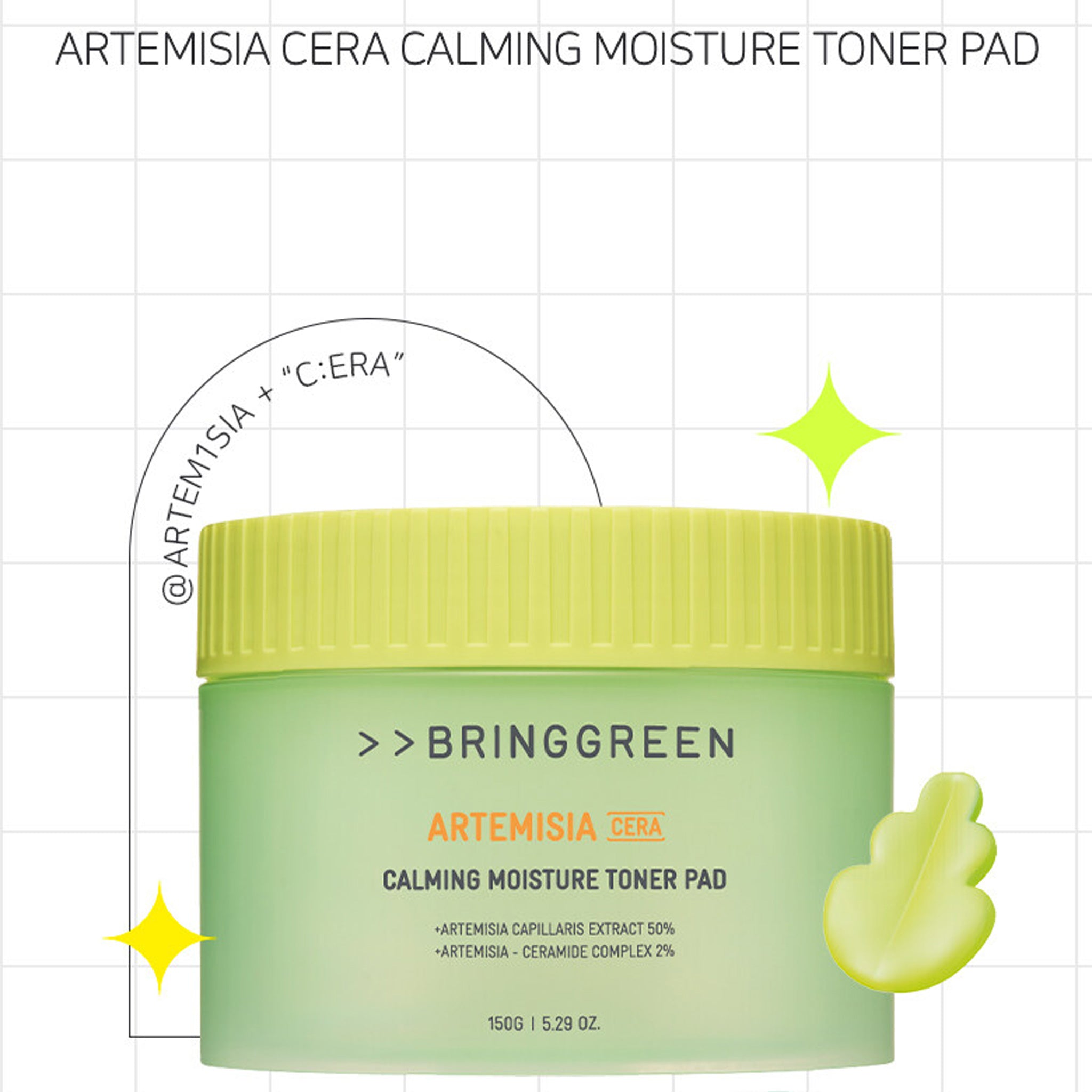 BRINGGREEN Artemisia Calming pH Balanced Toner Pads 75sheets