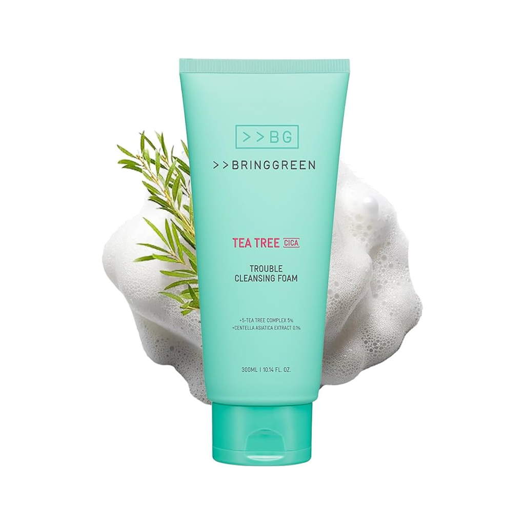 BRINGGREEN Tea Tree Cica Trouble Cleansing Foam 300 ml