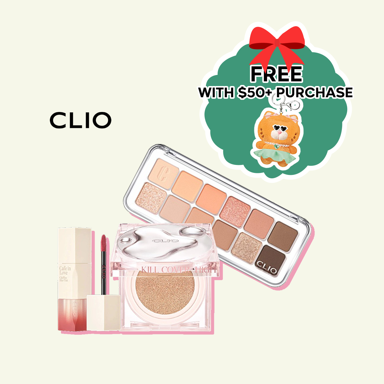 Free gift with $50 purchase on CLIO