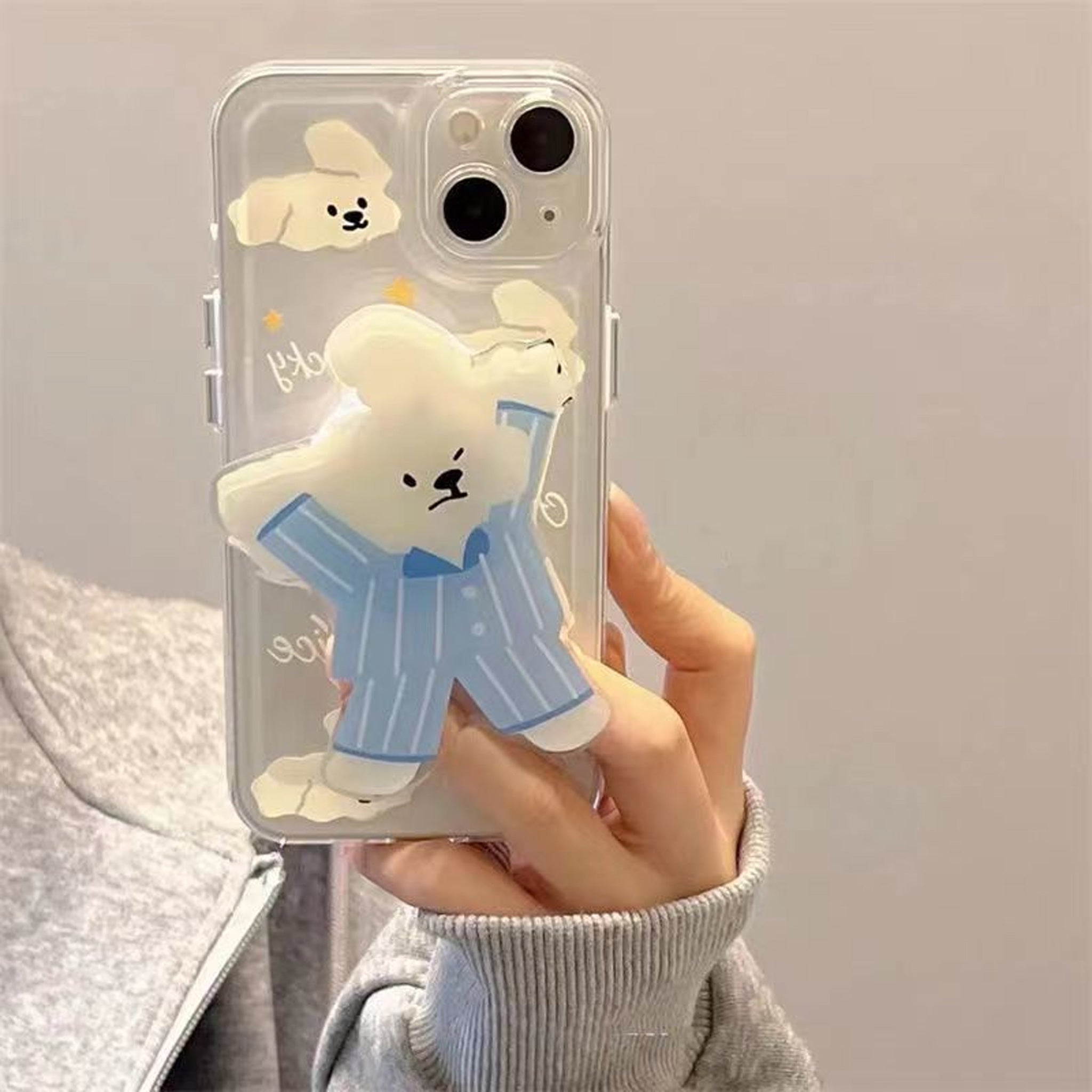 Cartoon Little Bear Phone Grip Stand Holder