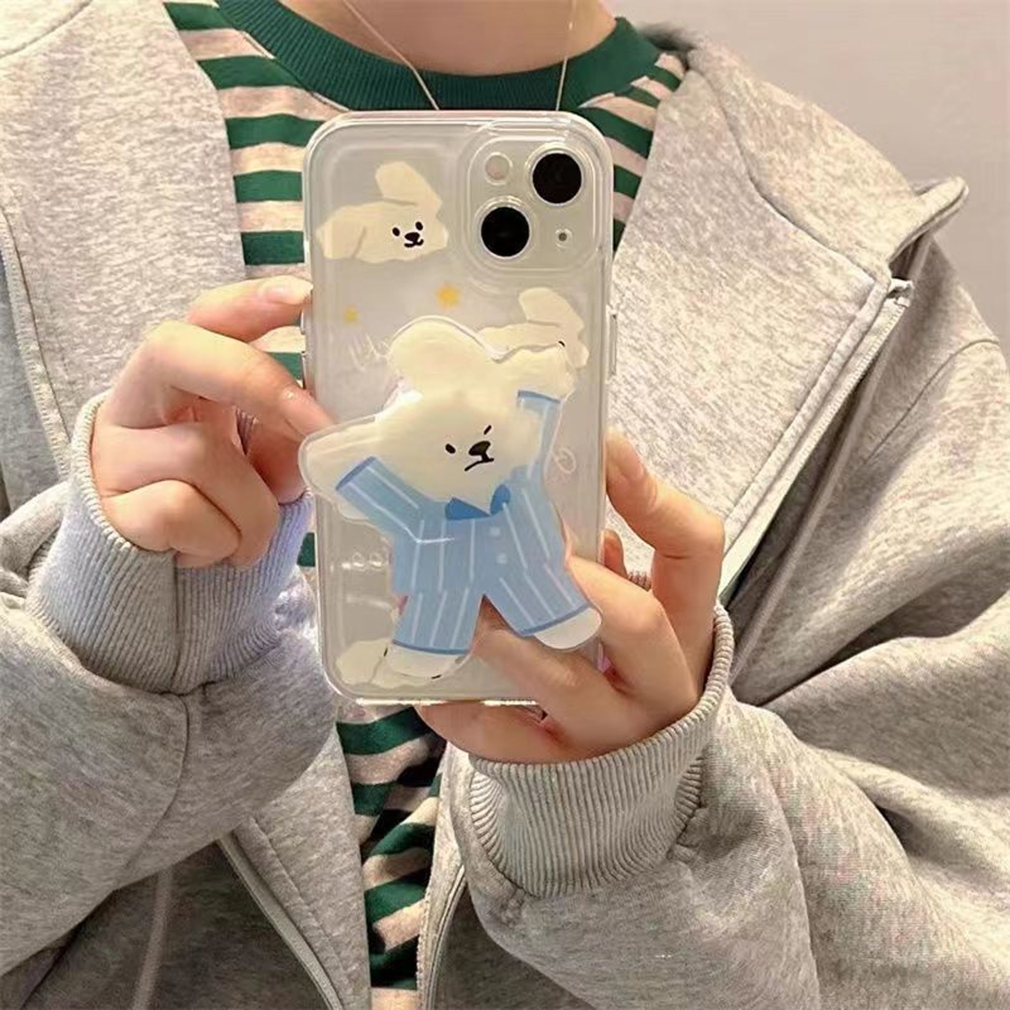 Cartoon Little Bear Phone Grip Stand Holder