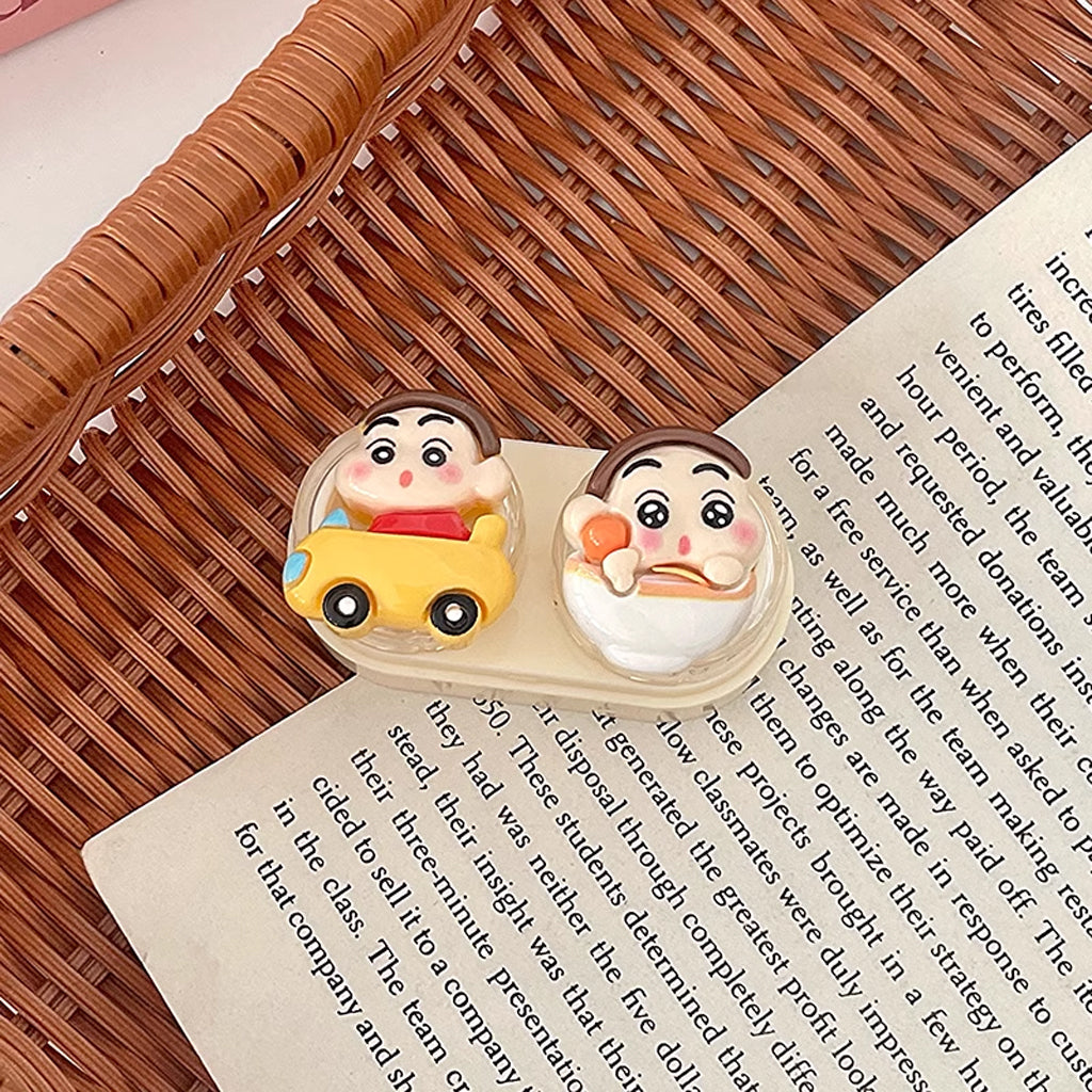 Contact Lens Wear Accessories 3D Crayon Shin-chan Cute Style