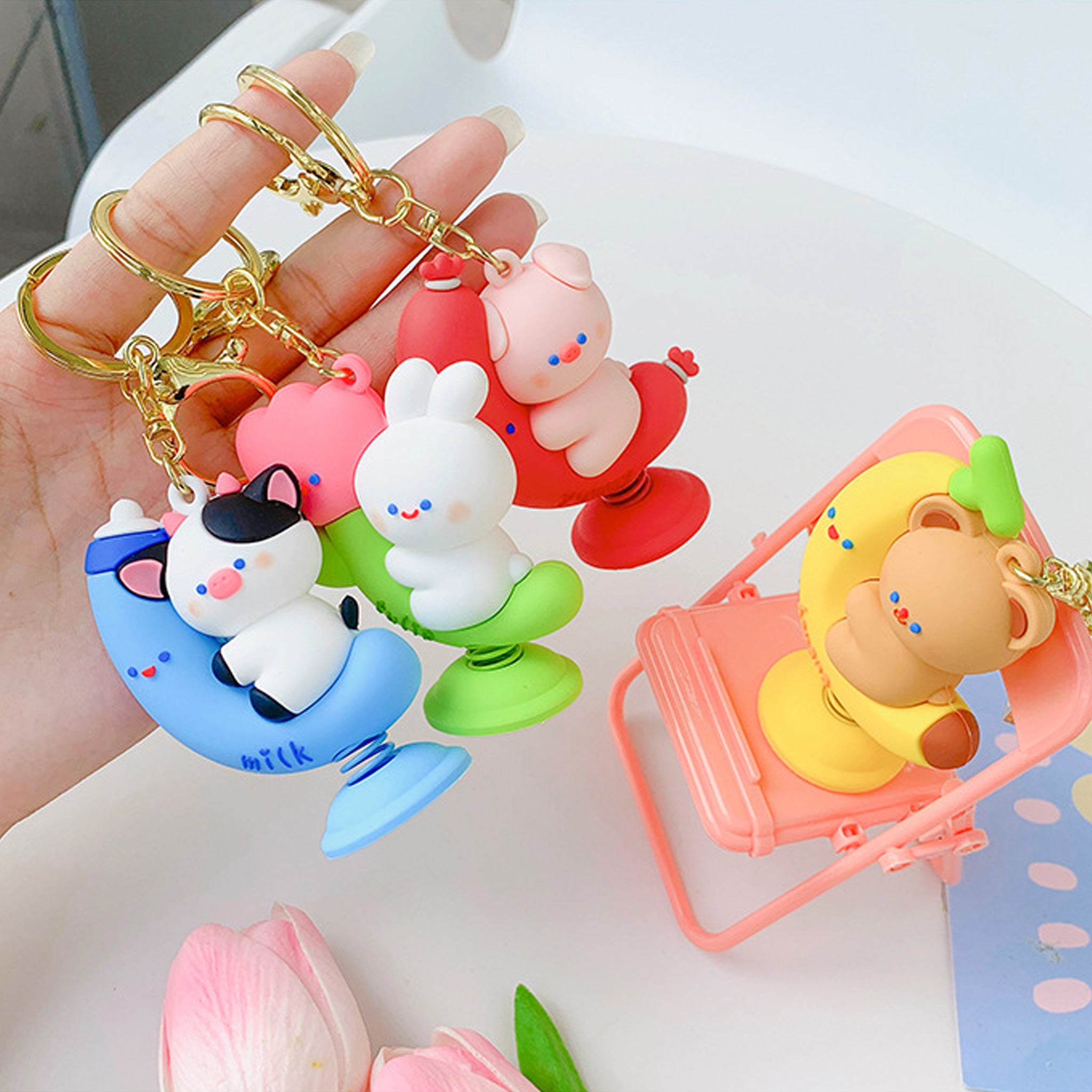 Cute Kiddie Ride Keychain