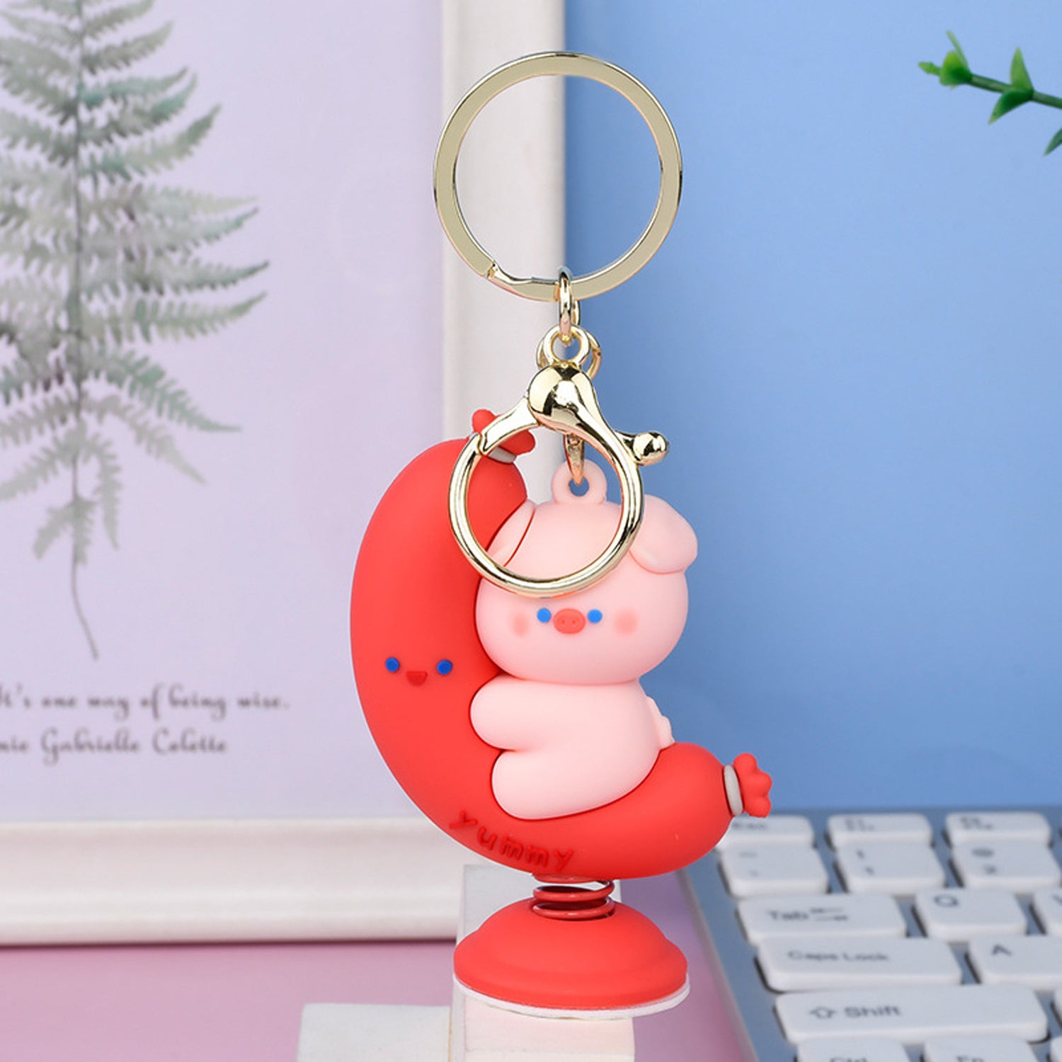 Cute Kiddie Ride Keychain