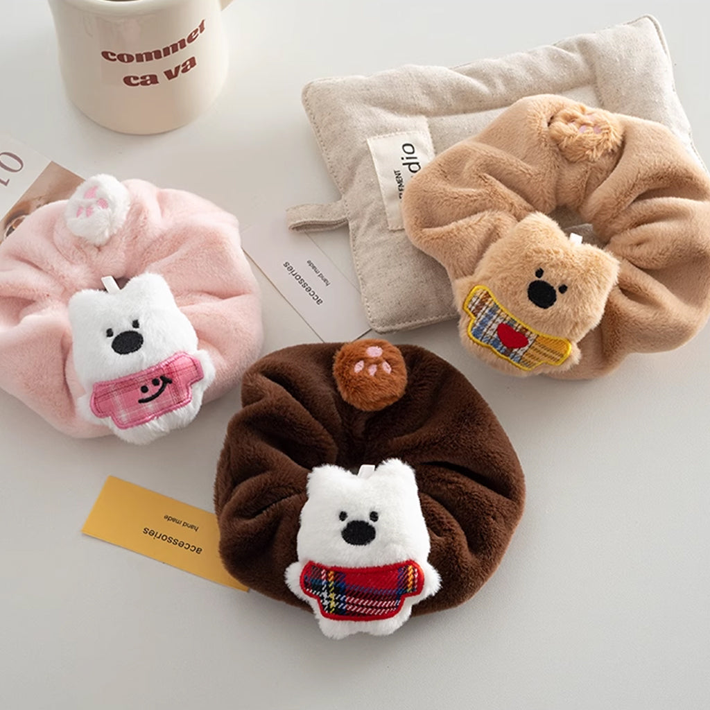 Cute Little Bear Plush Hair Band