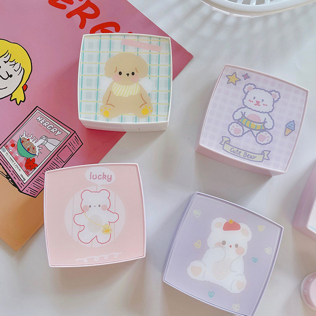 Cute Style Square Contact Lens Case