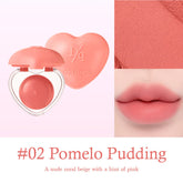 It is a creamy, lightweight blush that adds a soft, natural flush to the cheeks. 