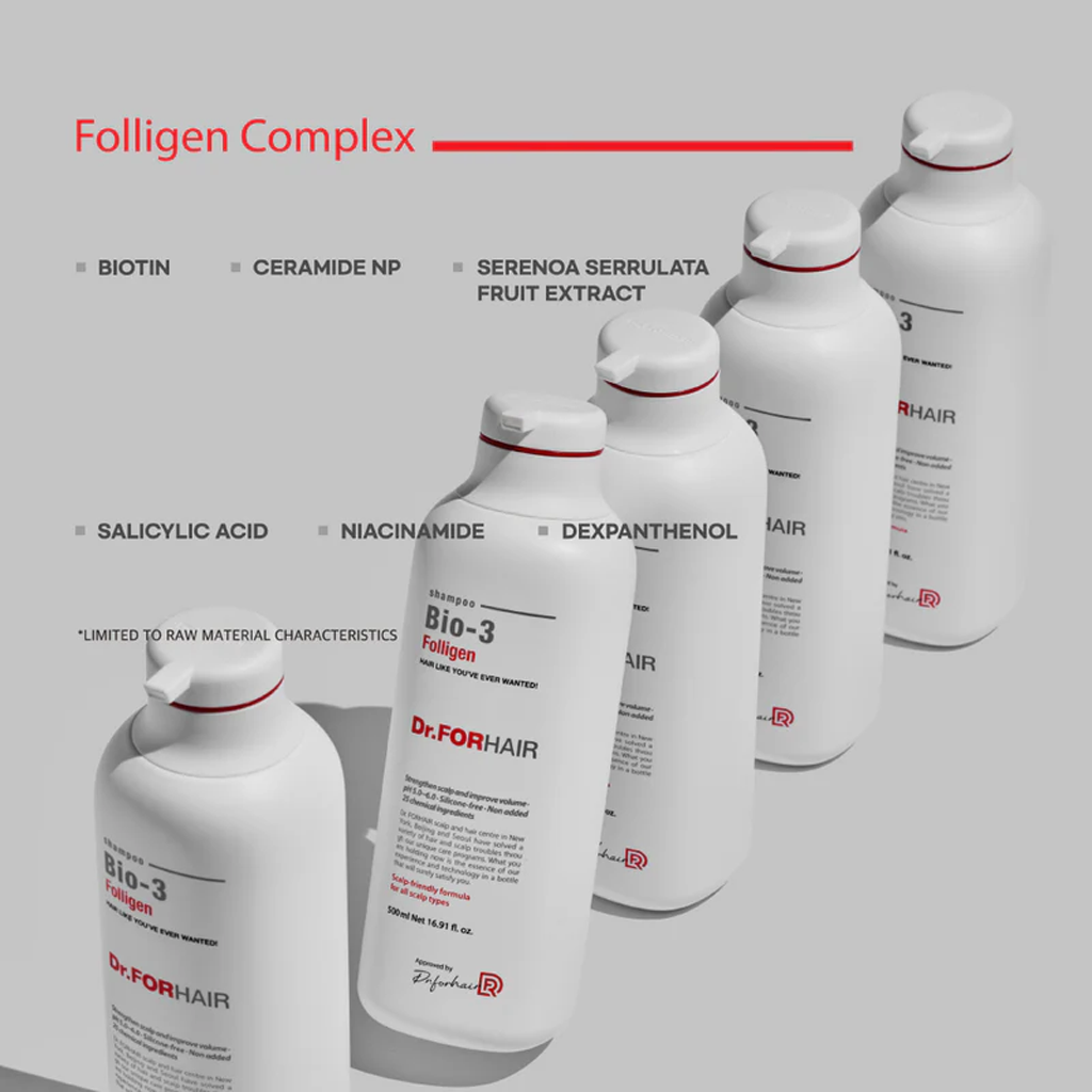 Dr.FORHAIR Folligen Bio-3 Shampoo 500 ml