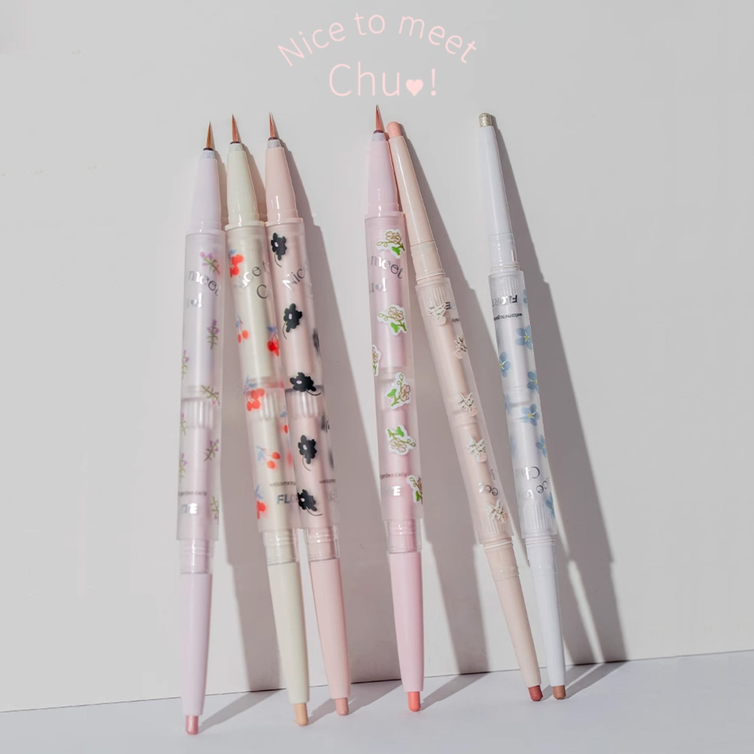 FLORTTE First Kiss Chu Chu Baby Series Double Headed Silkworm Pencil Eyeliner