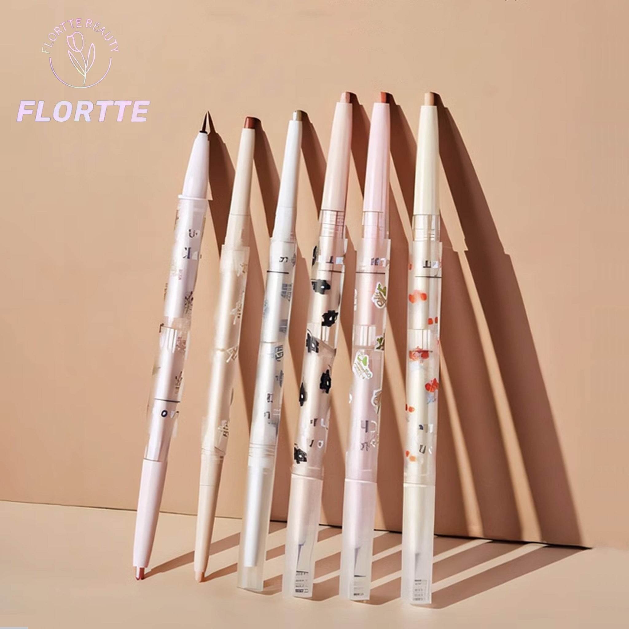 FLORTTE First Kiss Chu Chu Baby Series Double Headed Silkworm Pencil Eyeliner
