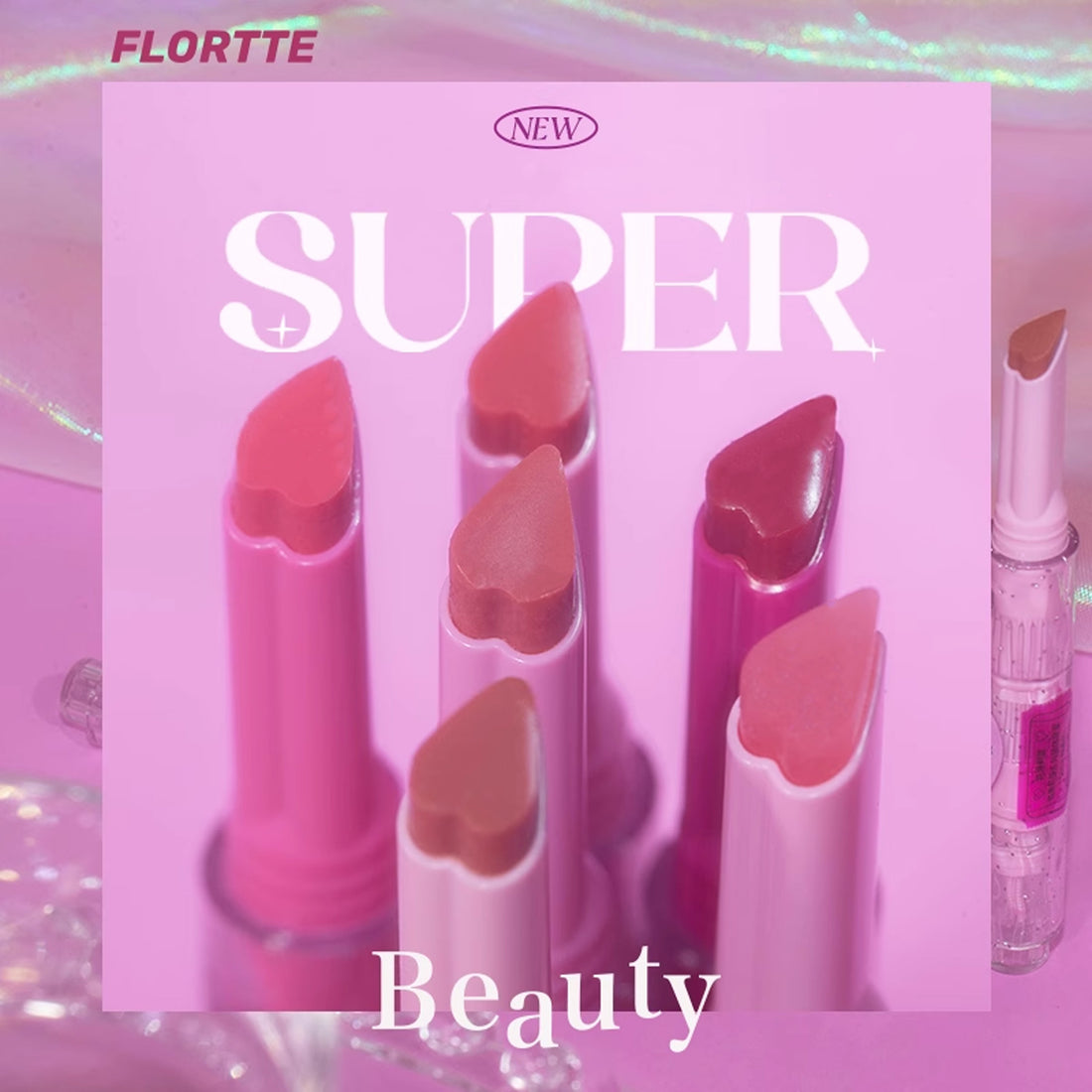 FLORTTE Lipstick Fine Flash Hydrogloss Lip Glaze