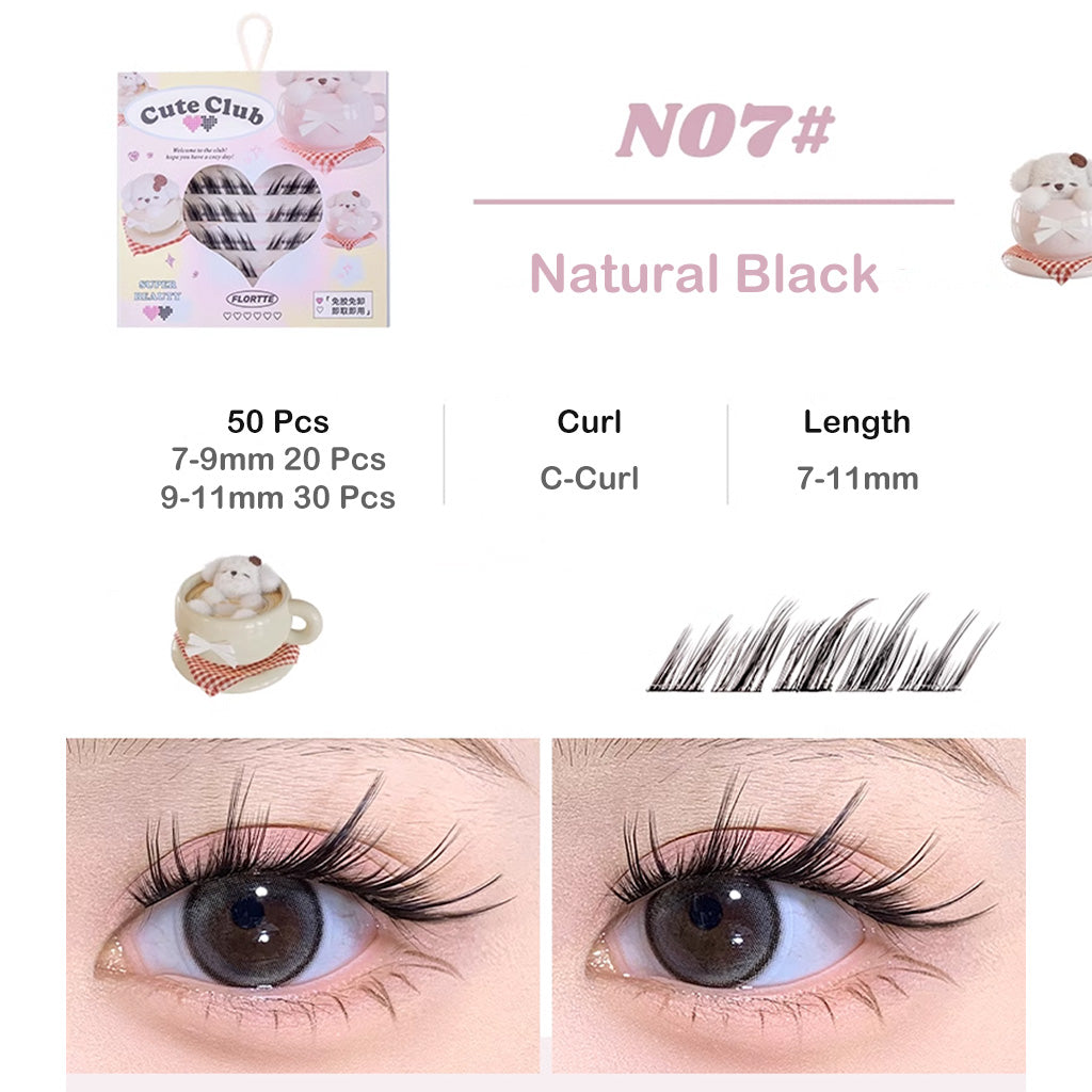 FLORTTE Self-Adhesive Glue Free False Eyelashes