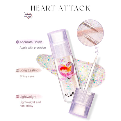 FLORTTE Heart Attack Liquid Eyeshadow (Shiny)
