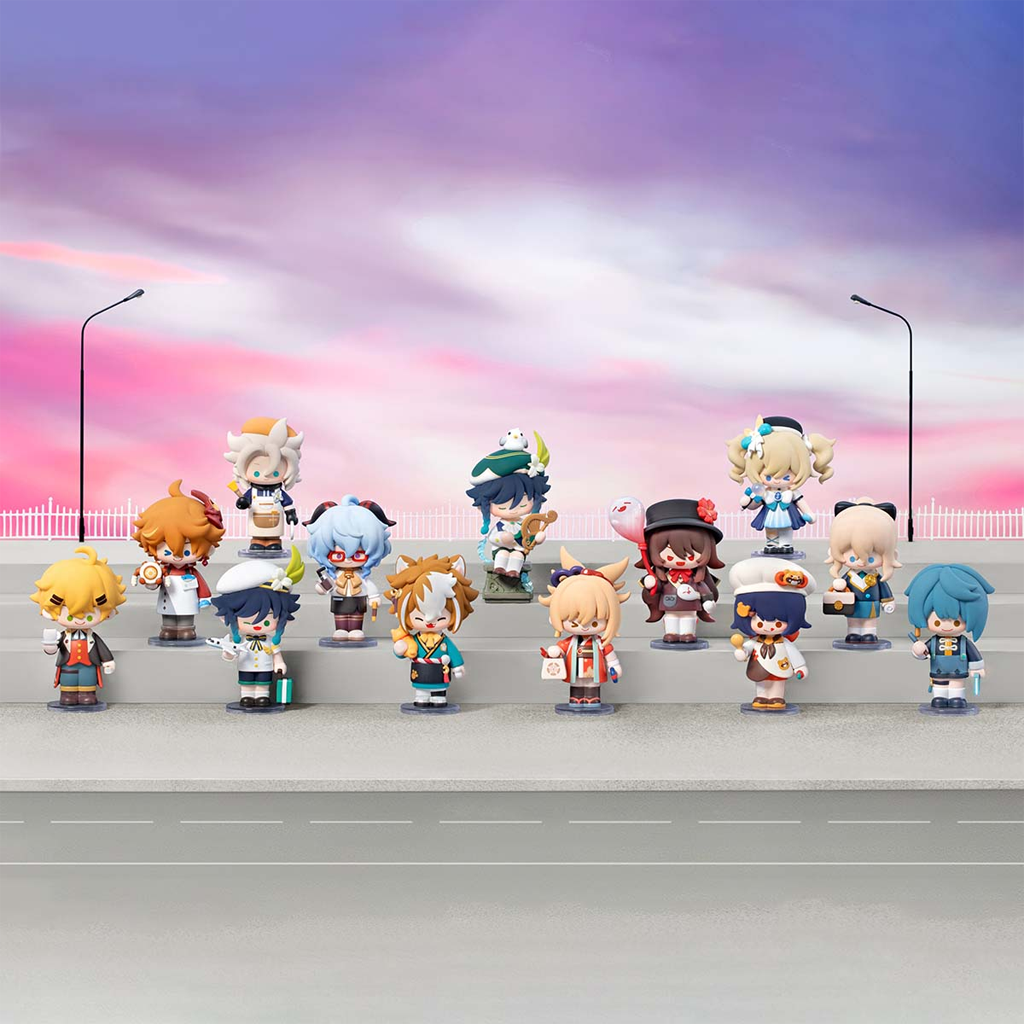 POP MART Genshin Impact Dress-Up Dreams Themed Chibi Series Figures Blind Box