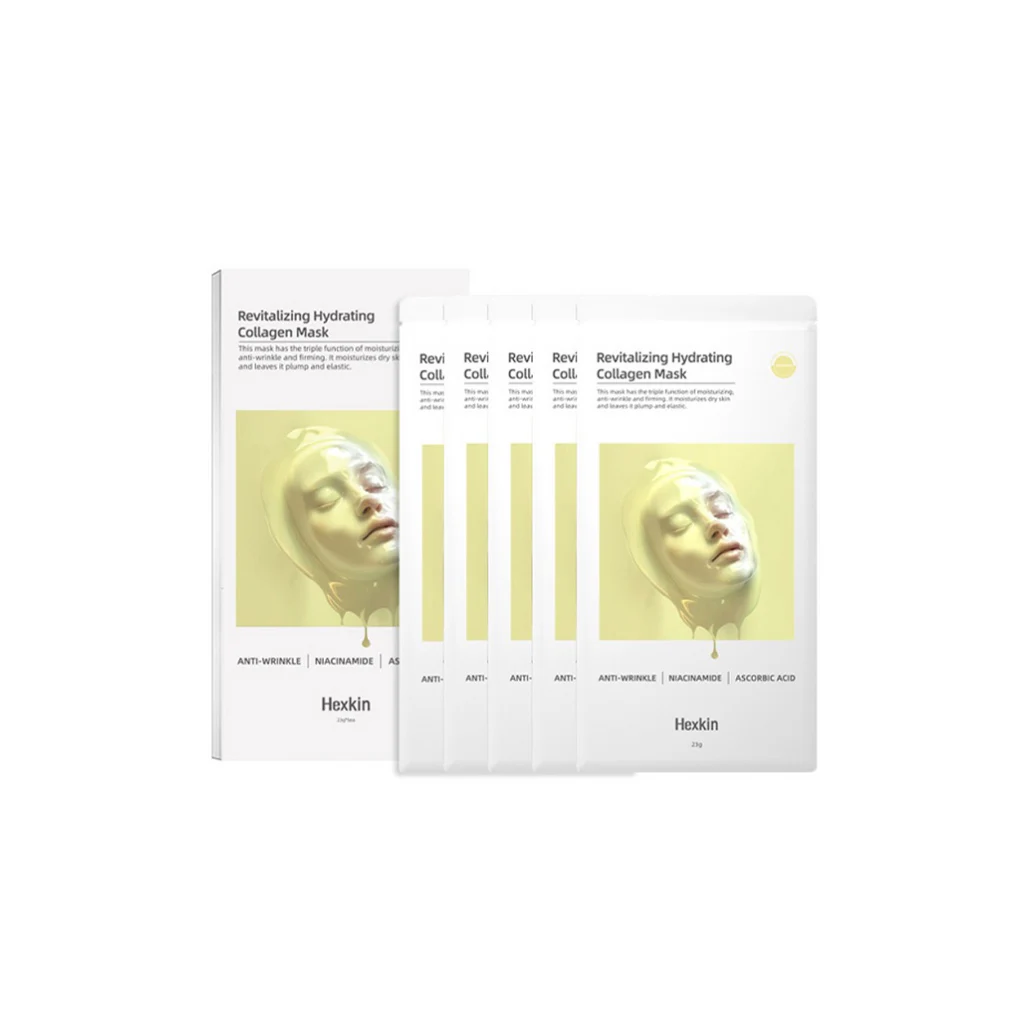 HEXKIN Revitalizing Hydrating Collagen Facial Mask 5 pcs