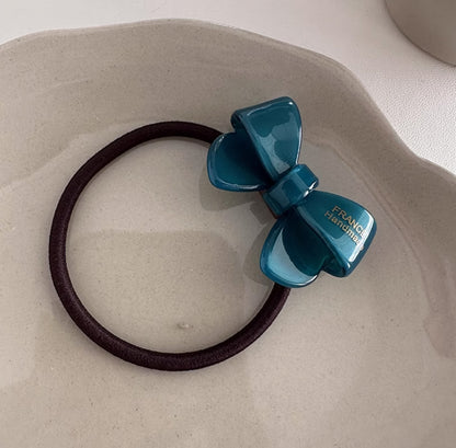 High Elastic Bow Hair Tie 4 cm