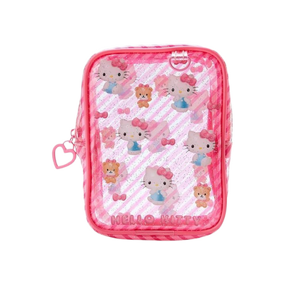 This clear pouch is ideal for organizing and storing small items while showcasing the whimsical and beloved Sanrio characters. Hello Kitty.