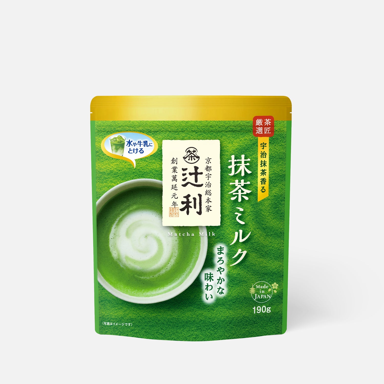 KATAOKA 辻利 香醇牛奶宇治抹茶粉 抹茶拿铁 190g