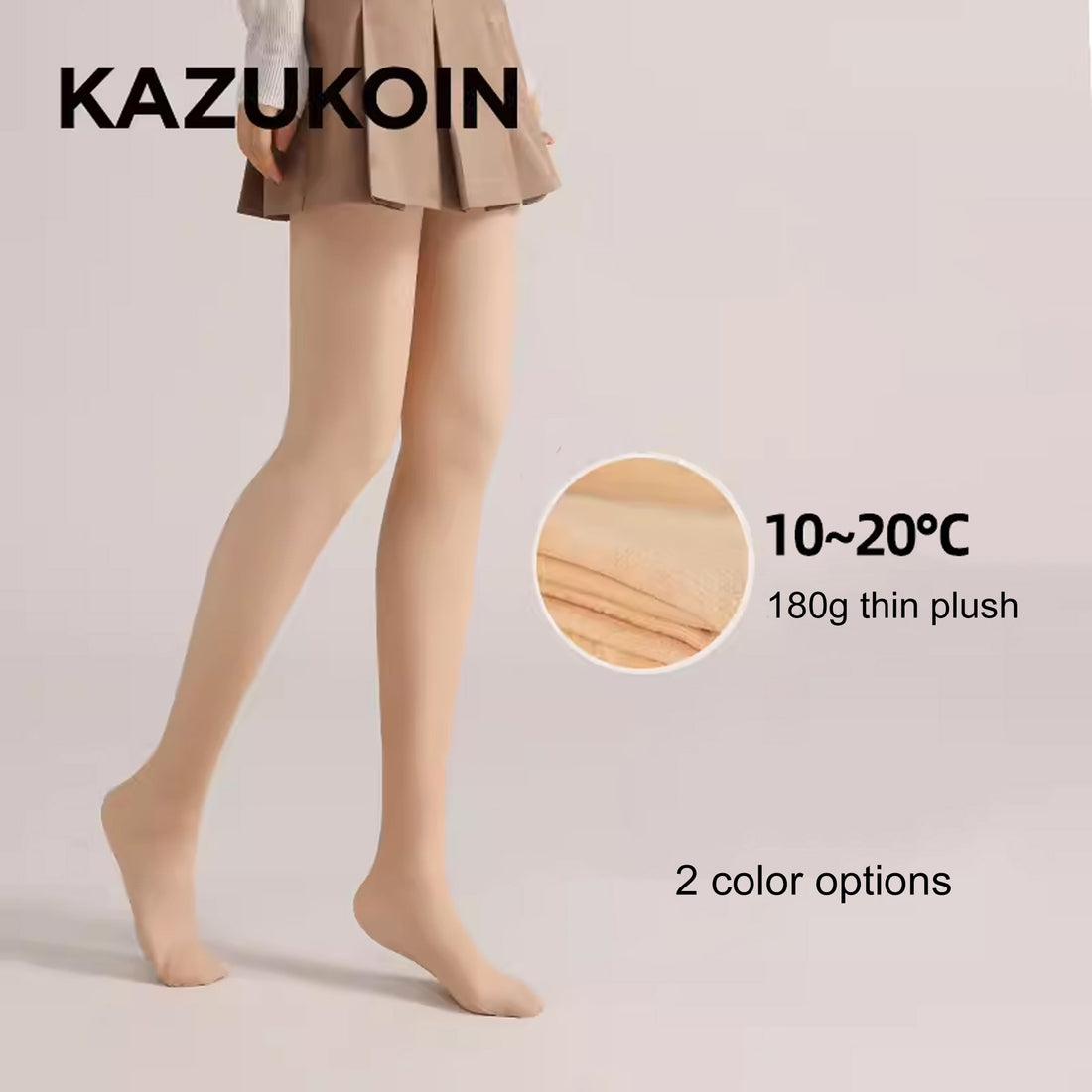 KAZUKOIN Thin 180g Velvet Thermal Tights