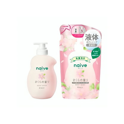 Kracie Naive 樱花香味沐浴露 530 毫升