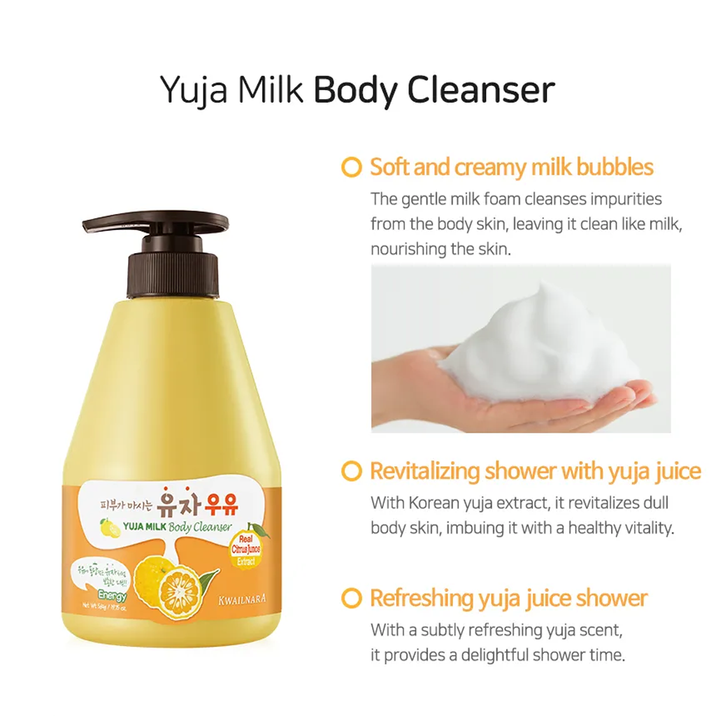 KWAILNARA Yuzu Milk Body Cleanser 560 ml