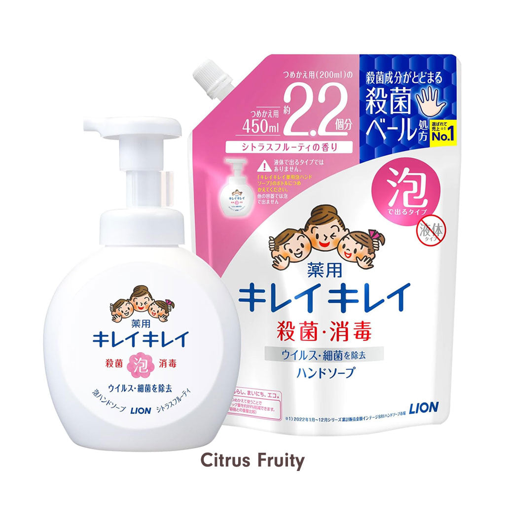 LION KireiKirei Foaming Hand Soap Refill 450ml