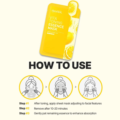 MEDIHEAL Vita Toning Essence Mask 5 pcs