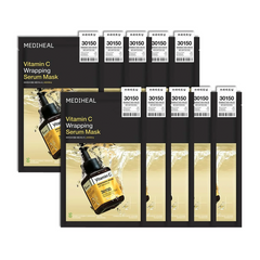 MEDIHEAL Vitamin C Wrapping Serum Mask 10pcs