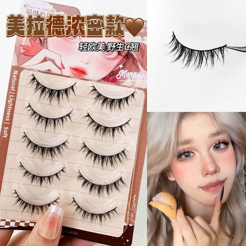 MJSP Thick and Curly Merad-style False Eyelashes 727