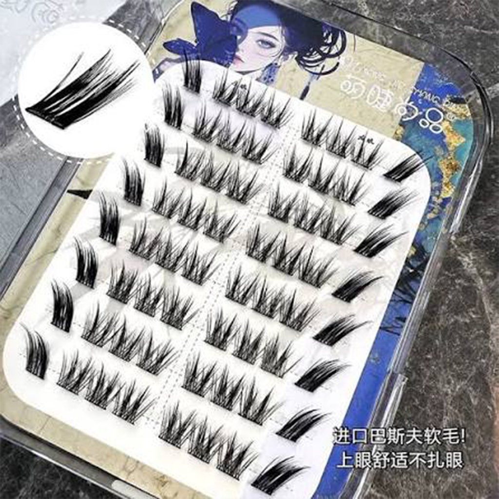 MJSP New Chinese Style Glue Free False Eyelashes