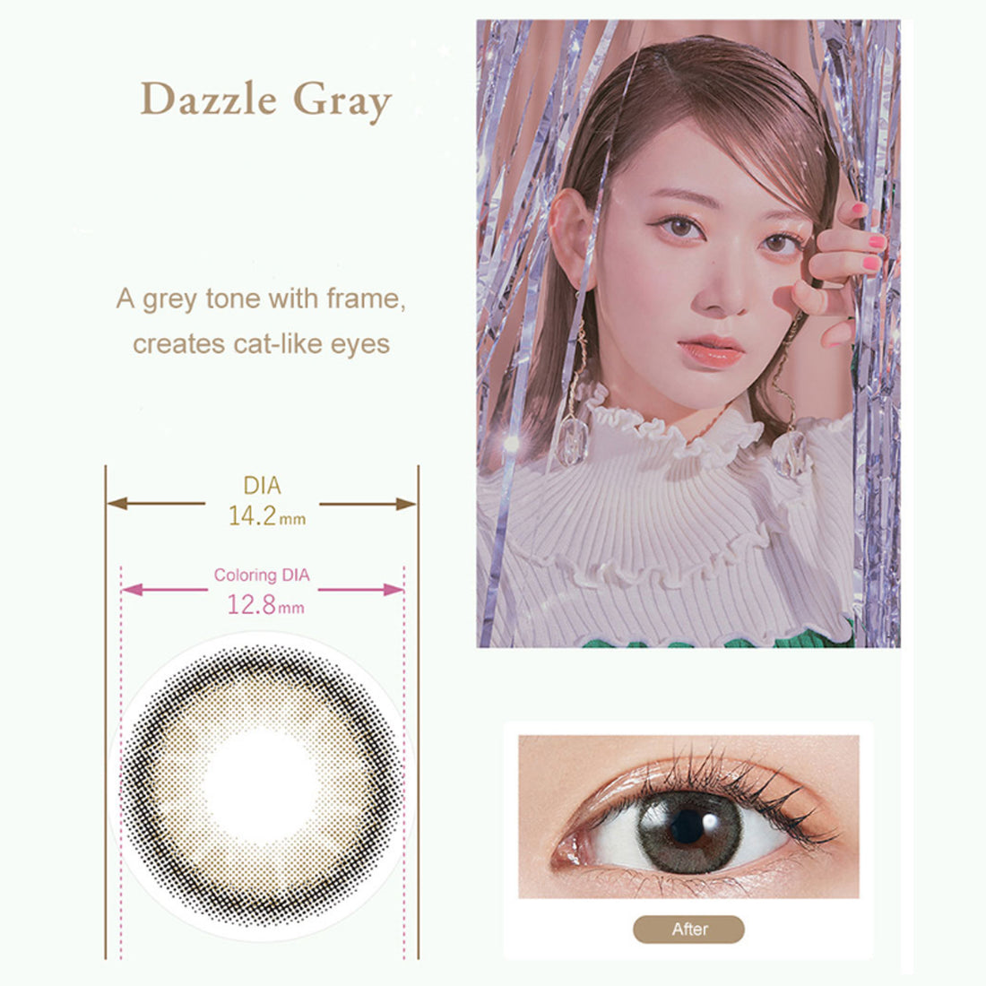 MOLAK 1 Month Color Lens-Dazzle Gray 2lenses