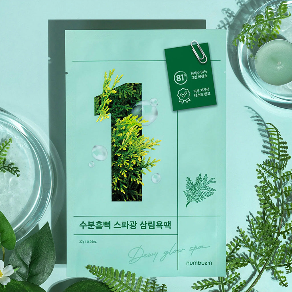 numbuzin NO.1 Dewy Glow Spa Sheet Mask