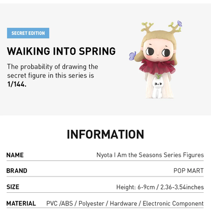 POP MART Nyota I Am the Seasons Series Figures Blind Box