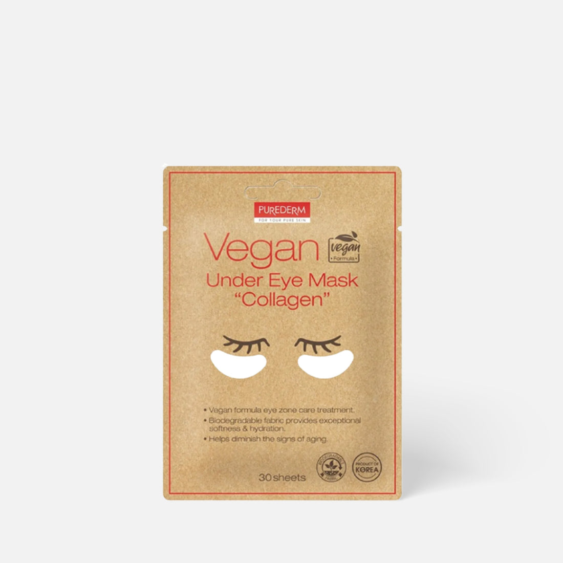 PUREDERM Vegan Collagen Eye Zone Mask 30 sheets