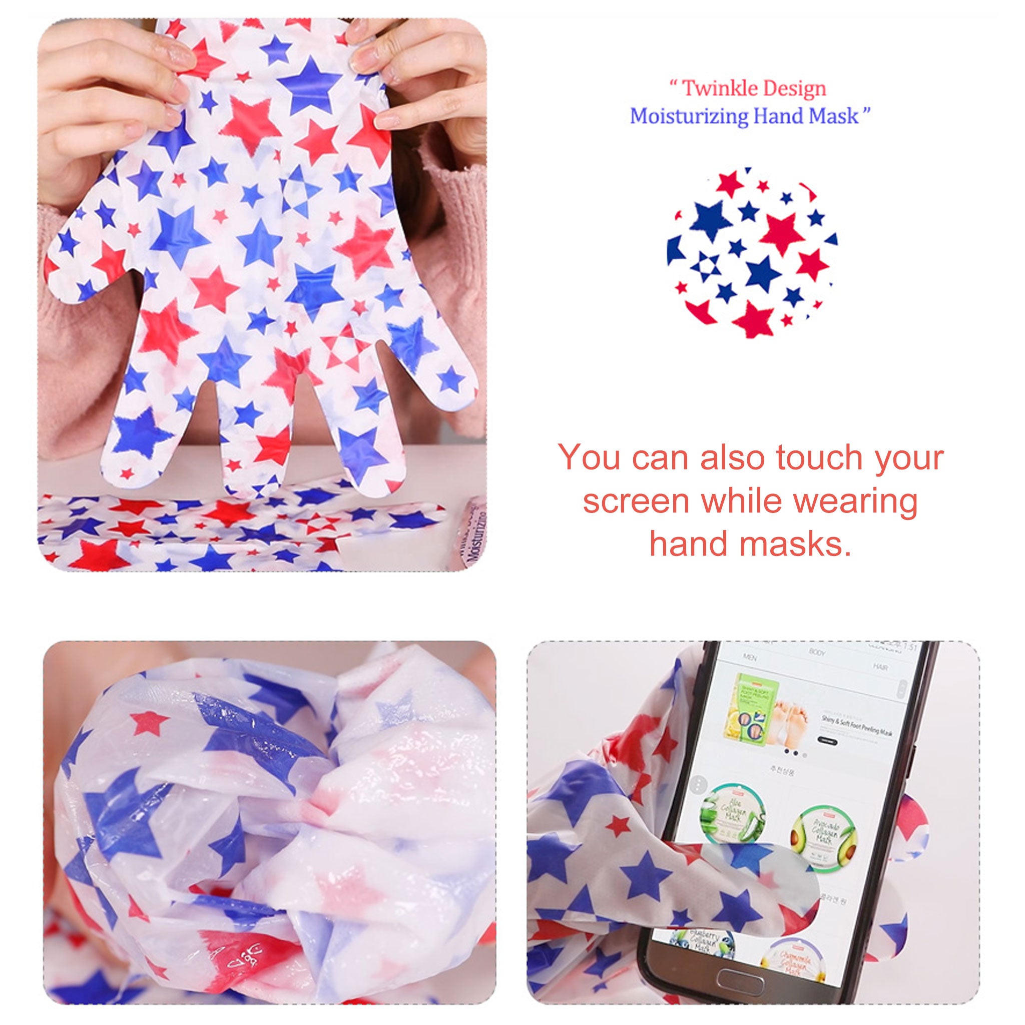 PUREDERM Twinkle Design Moisturizing Hand Mask