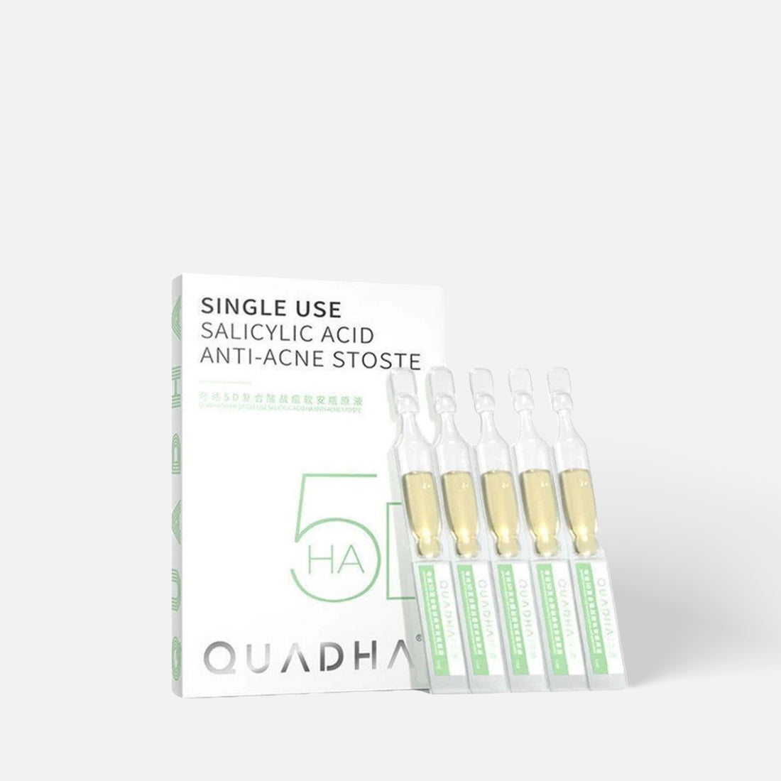 QUADHA 5D-HA Single Use Salicylic Acid Essence 5pcs