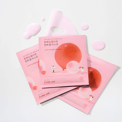 Round Lab Camellia Deep Collagen Firming Gel Mask 4 pcs