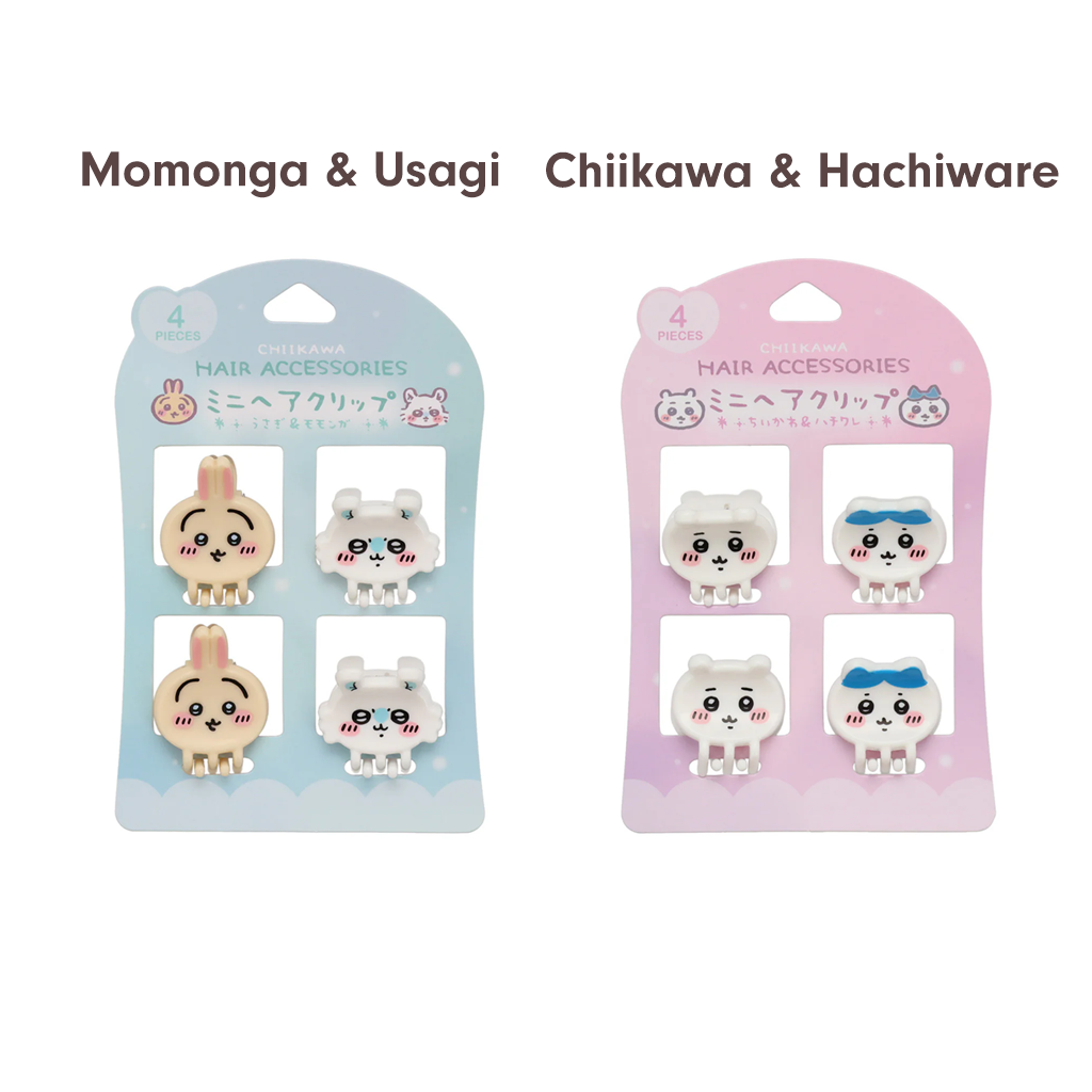 SHOBIDO Chiikawa Mini Hair Claw Clip Set 4pcs