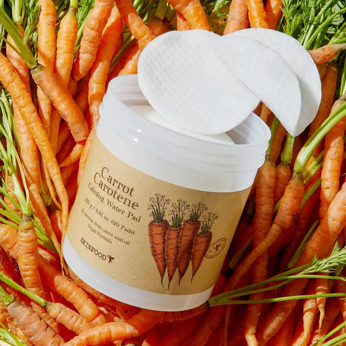 SKINFOOD Carrot Carotene Calming Water Pad 60pads
