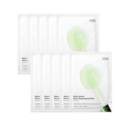 SUNGBOON EDITOR Green Tomato Pore Lifting Ampoule Mask 10 pcs