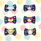 It is a collectible item featuring adorable Sanrio character-themed hair clips.