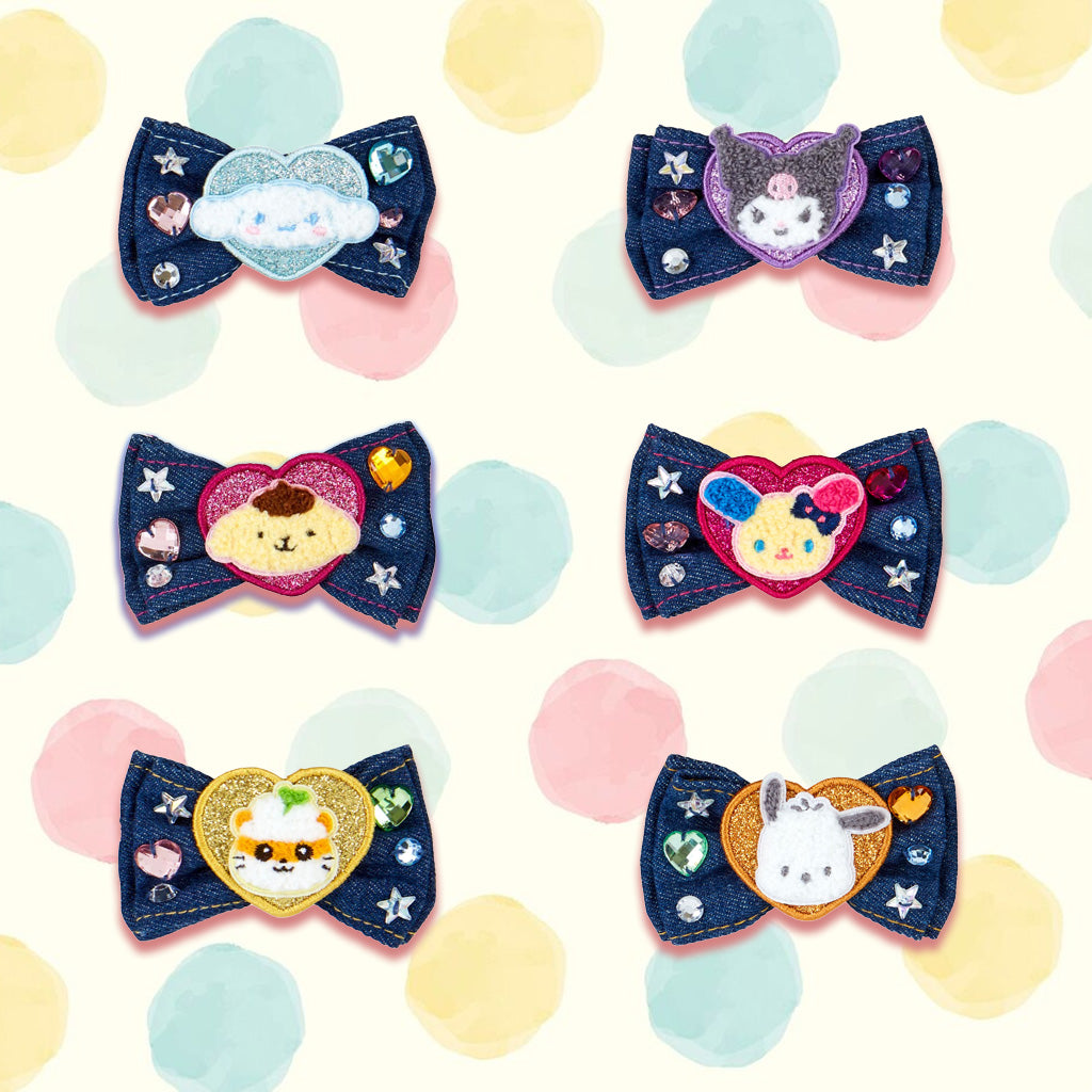 It is a collectible item featuring adorable Sanrio character-themed hair clips.