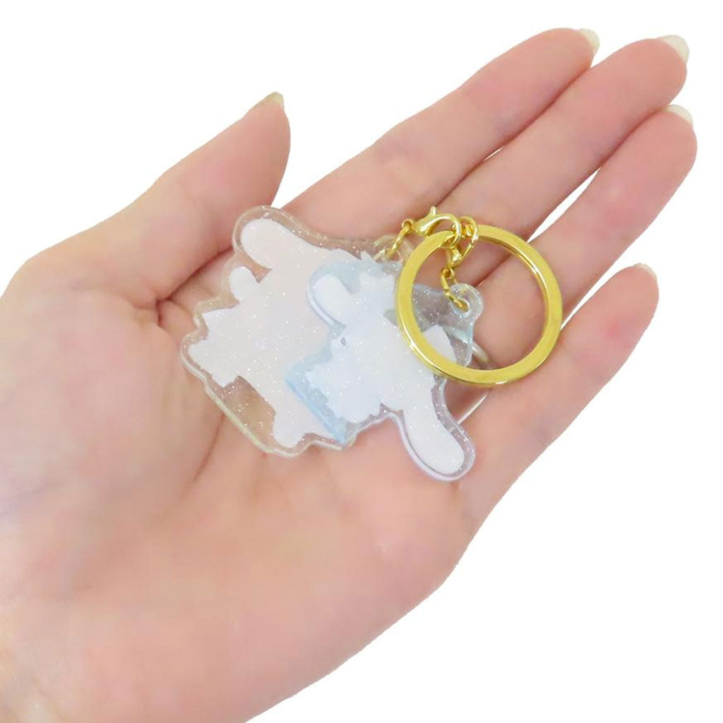 Sanrio Acrylic Charm & Gold Keychain