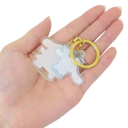 Sanrio Acrylic Charm &amp; Gold Keychain