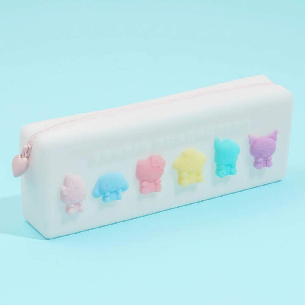 Featuring beloved Sanrio characters like Hello Kitty, My Melody, and Pompompurin in a fun gummy candy theme, this pen case is as functional as it is adorable.